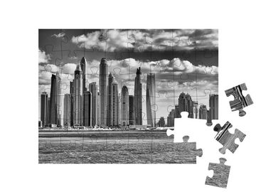 puzzleYOU Puzzle Majestätische moderne Gebäude der Dubai Marina, 48 Puzzleteile, puzzleYOU-Kollektionen Arabien