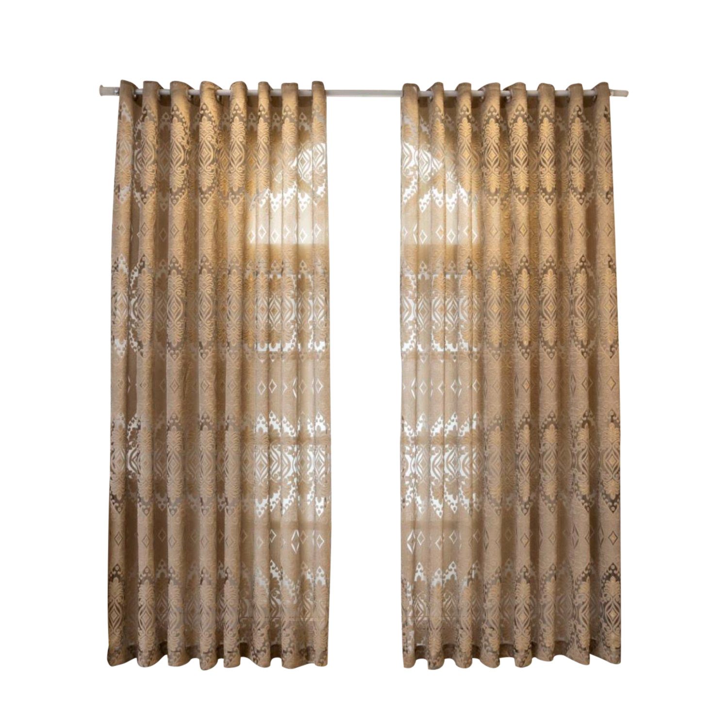 BYSURE Gardine (2 St), Ösen, halbtransparent, bestickter Vorhang günstig online kaufen
