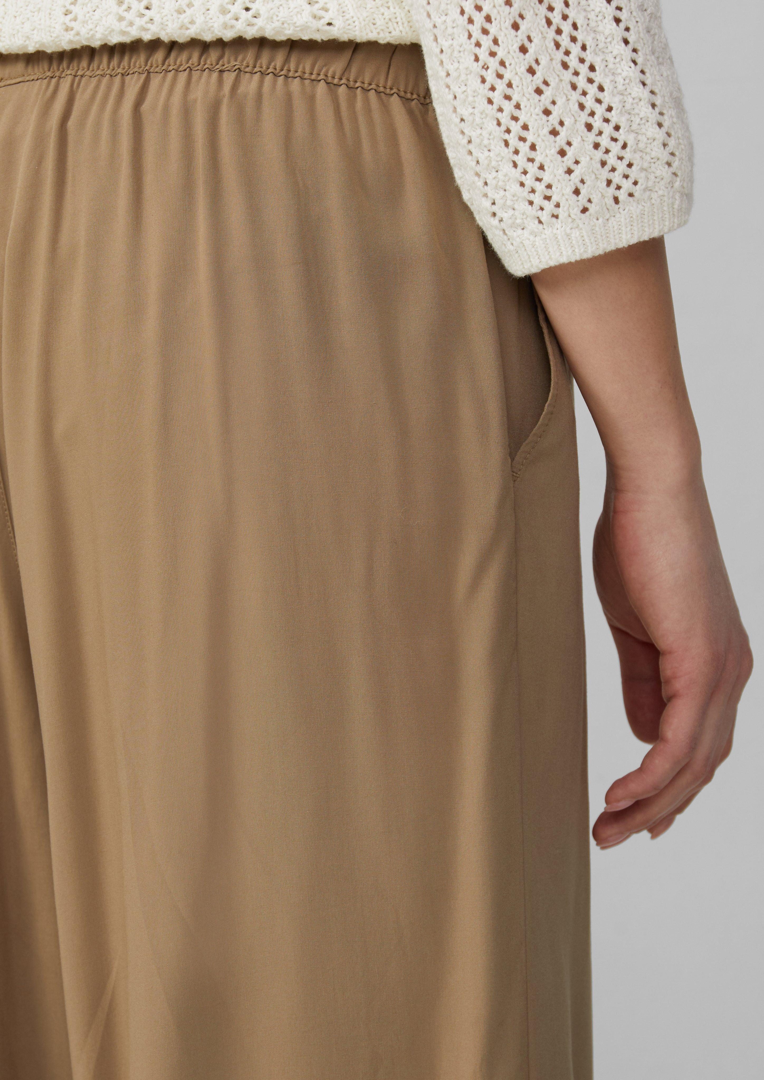 QS 7/8-Hose Culotte aus Viskose Gummizug günstig online kaufen