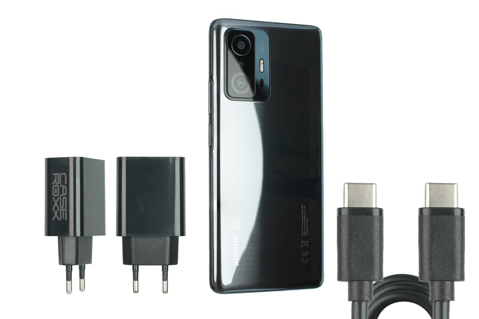caseroxx USB C Ladegerät + Kabel für Xiaomi Smartphone-Ladegerät (3.0 mA, Einzelartikel, 1-tlg., Ladegerät, Ladegeärt für Xiaomi)
