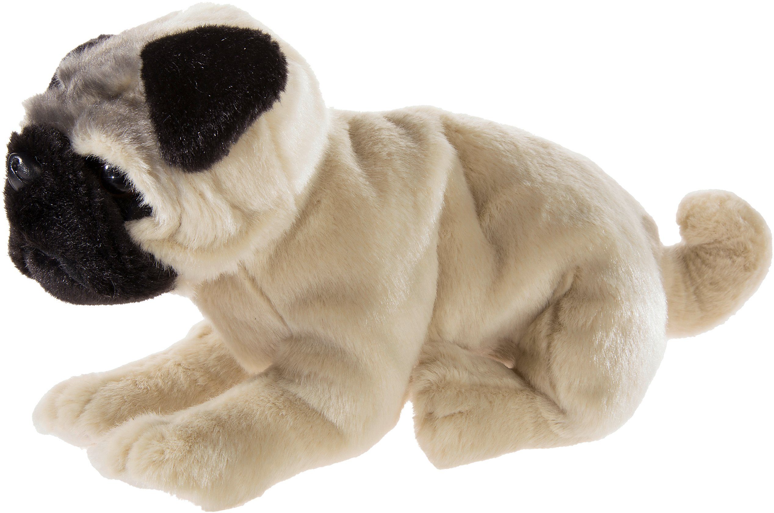 Plüschtier Stofftier Kuscheltier Hund Mops Welpe Tier Kostüm Anzug Spielzeug 