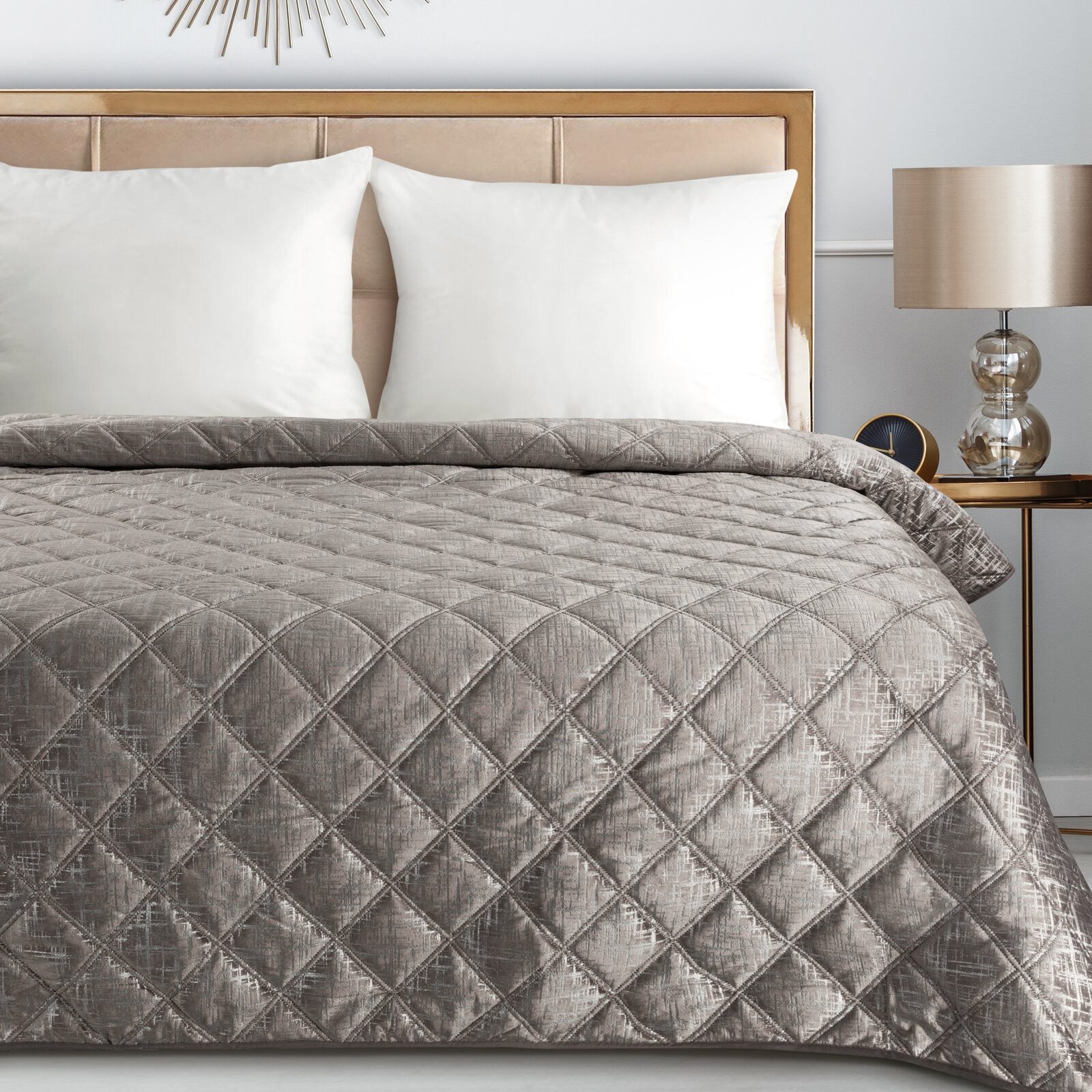 Eurofirany Tagesdecke Eleganter Bettüberwurf BLINK6 silber günstig online kaufen