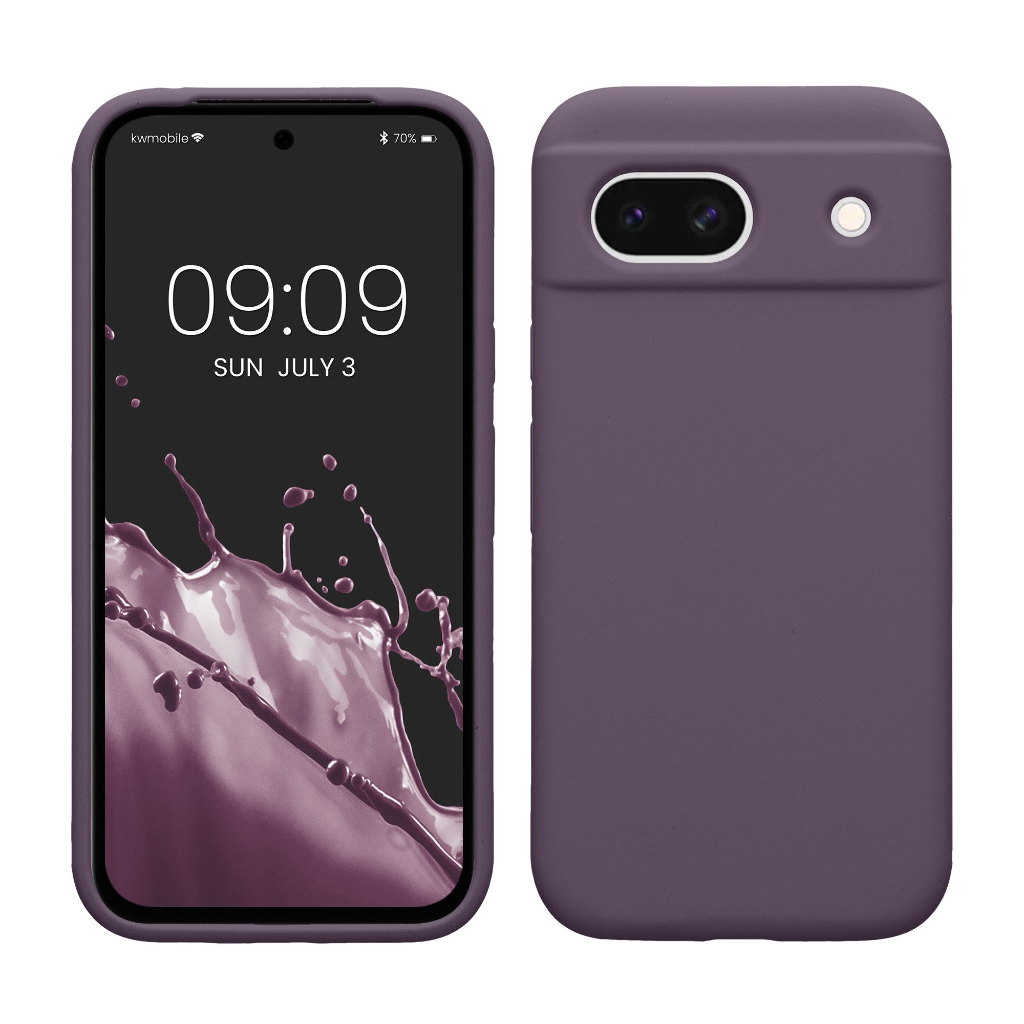 kwmobile Handyhülle Hülle für Google Pixel 8a, Hülle Silikon gummiert - Handyhülle - Handy Case Cover