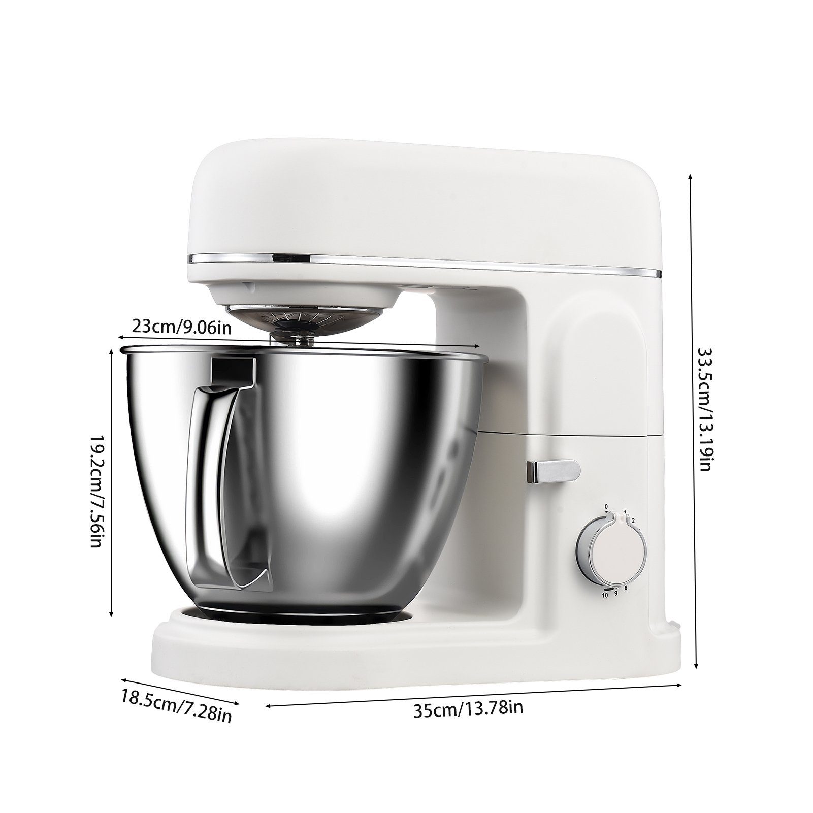 FUROKOY Küchenmaschine mit Kochfunktion Multifunktional Maschine Haushaltsgeräte Mixer Kleine weiß Küchenmaschine