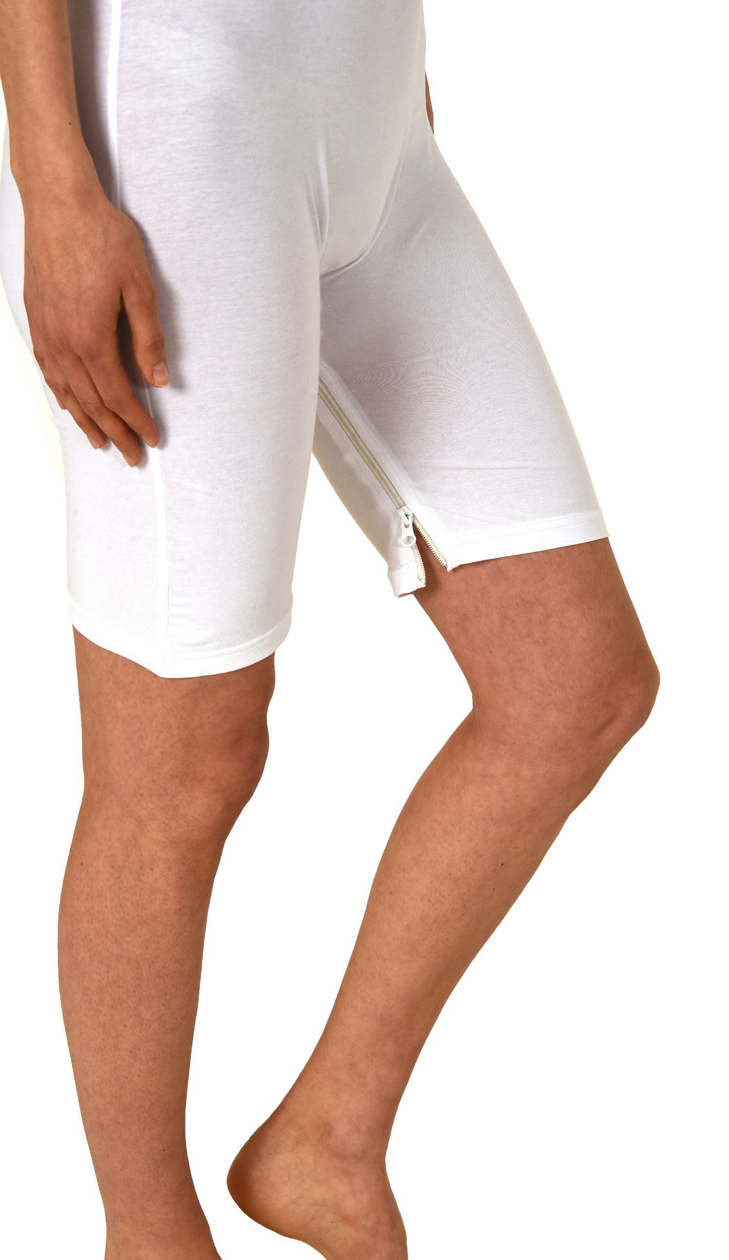 Normann Pyjama Pflegebody kurzarm - UNISEX - mit Beinreißverschluss
