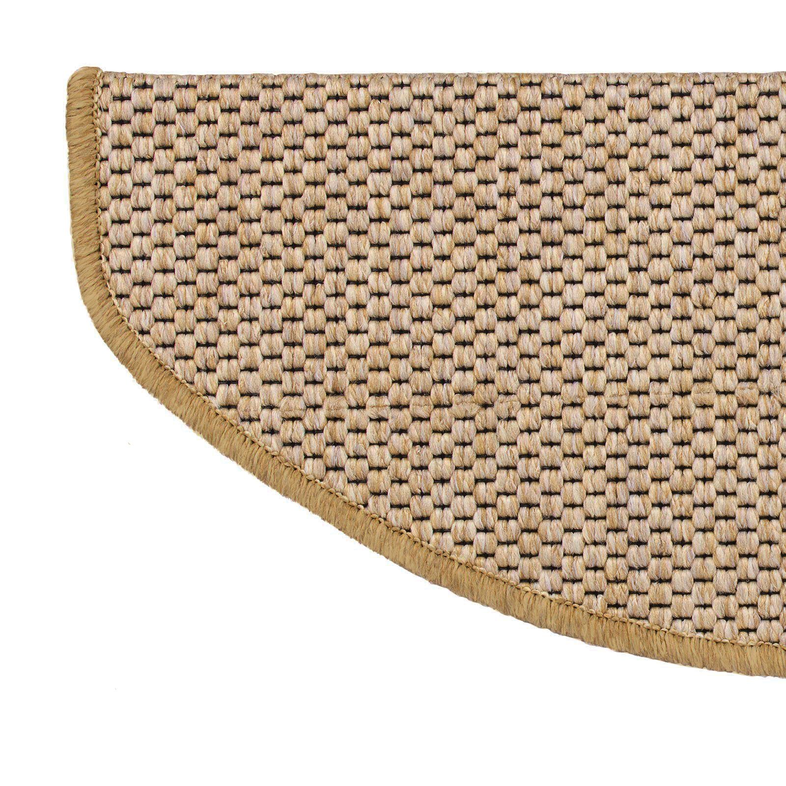 Floordirekt Stufenmatte Kalkutta, Erhältlich in 3 Farben & 3 Größen, Treppenschutz, Halbrund, Höhe: 5 mm
