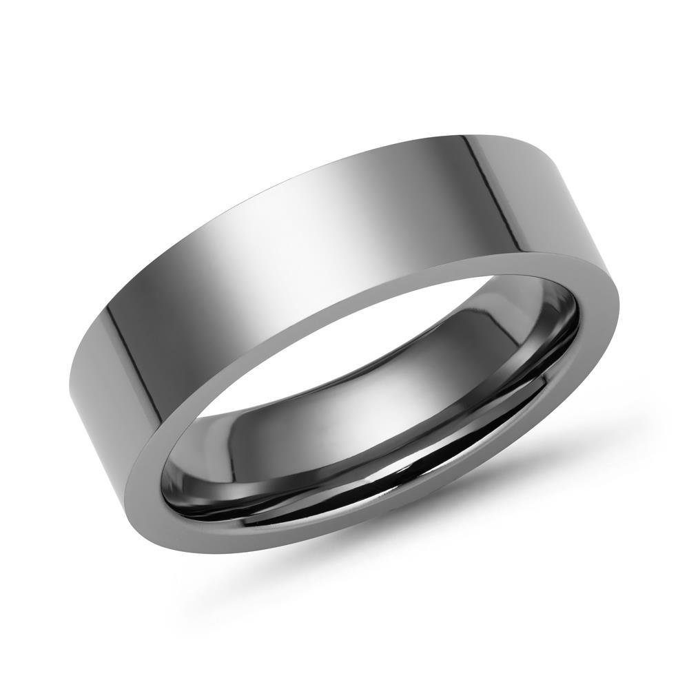 Unique Fingerring Moderner Unique Ring Titan 6mm hochglanz poliert - TR0082