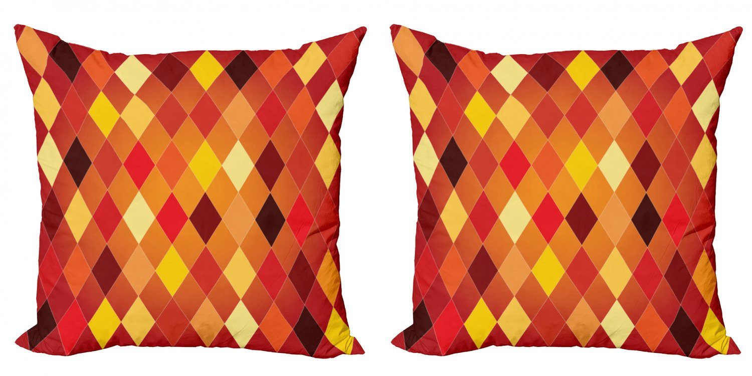 (2 Digitaldruck, Pastille Abakuhaus Doppelseitiger Stück), Burnt Accent orange Modern Geometric Kissenbezüge