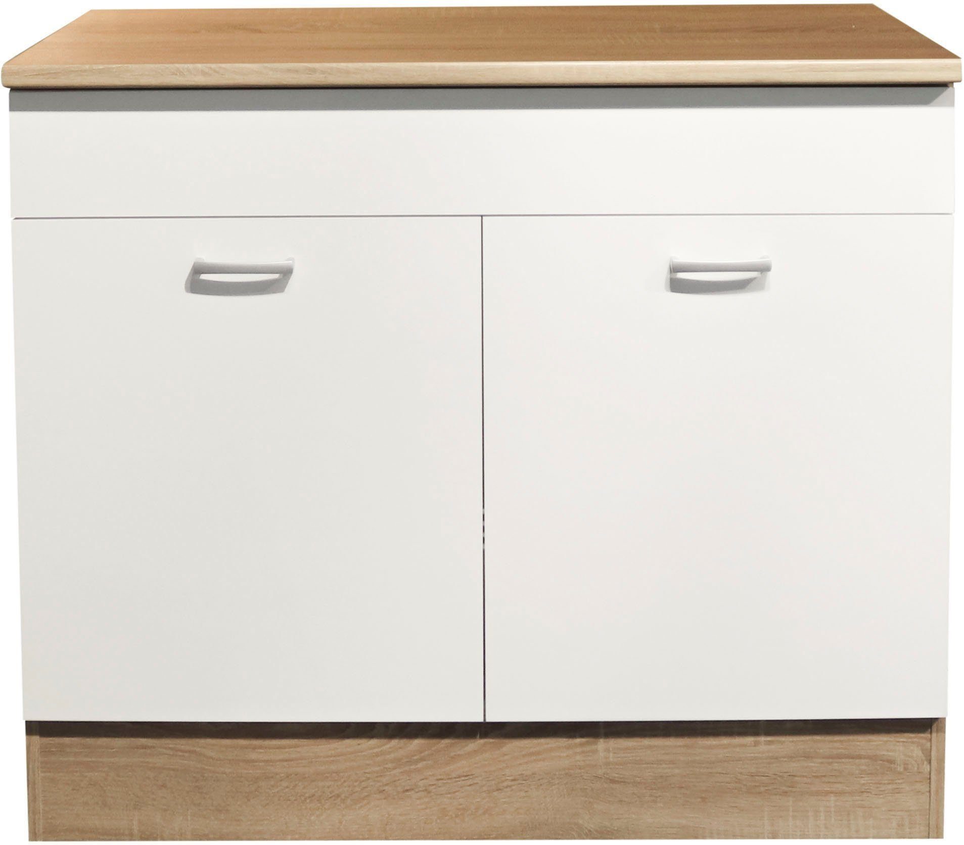PREISBRECHER Spülenunterschrank Ailina in Sonoma-Eiche / günstig online kaufen