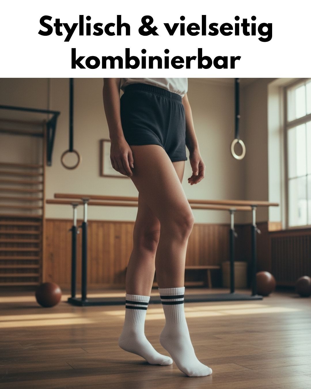 sockenkauf24 Tennissocken Damen Sportsocken Premium Retro Crew Socken mit Komfortbund (6-Paar) verstärkte Ferse & Fußspitze, gepolsterte Sohle, gekämmte Baumwolle