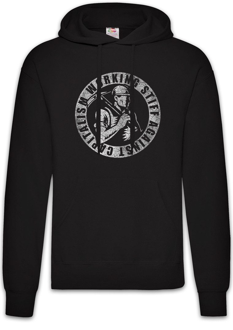 Hoodie Working Stiff Against Capitilism Herren Hoodie About Kommunismus