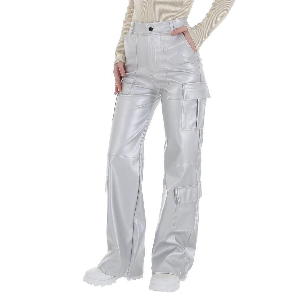 Ital-Design Lederimitathose Damen Freizeit (86365184) Glänzend Hose in Lede günstig online kaufen