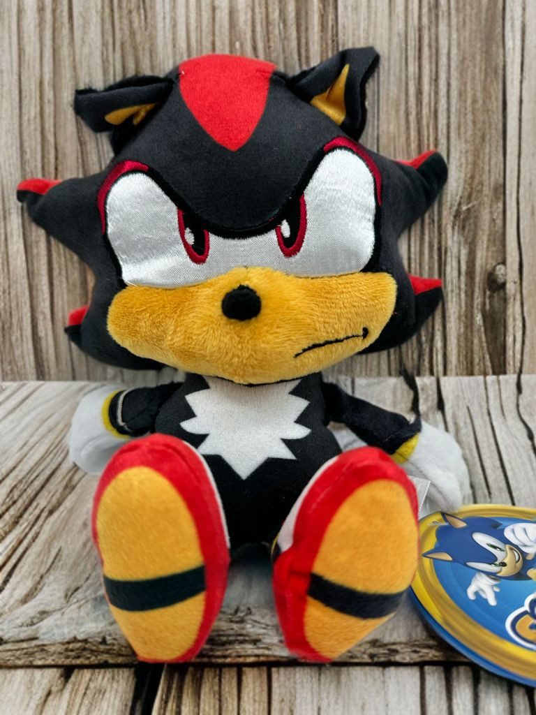 Play by Play Kuscheltier Sonic The Hedgehog perfekt Geschenkidee für Jungen&Mädchen schwarz (Spar Set, 1-St., Geschenk-Set), Weiches SEGA Sonic Plüschtier 22 cm, kuschelig und hochwertig