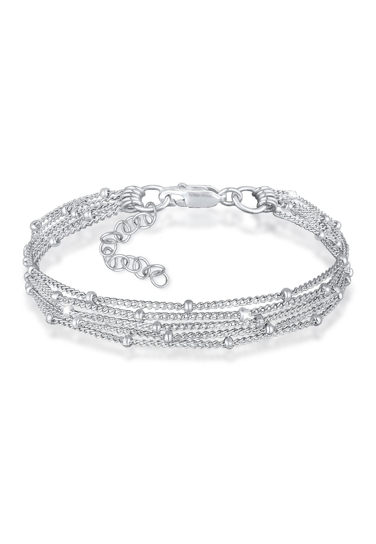 Elli Gliederarmband Basic Kugelkette Layer Look Trend 925er Silber