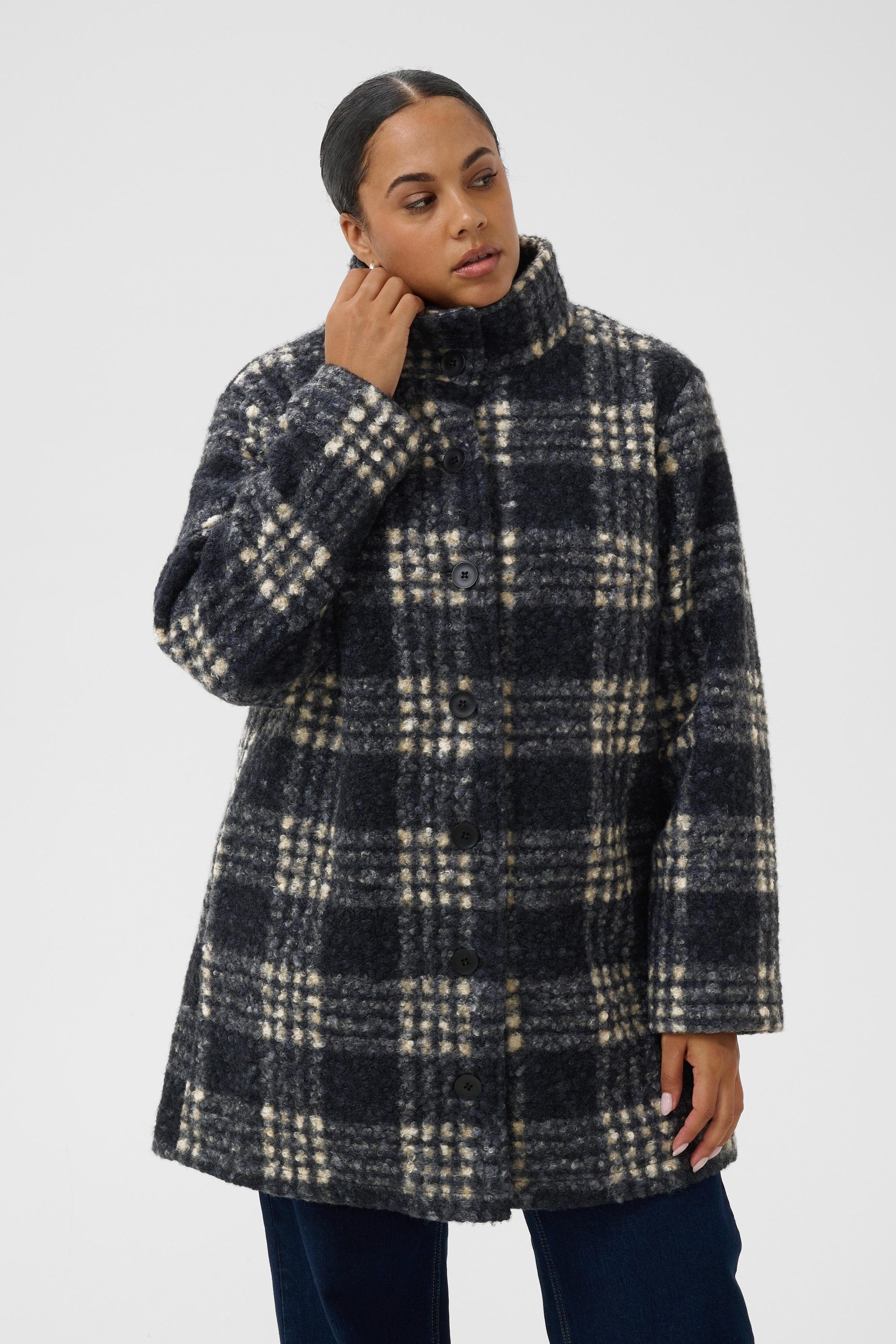 KAFFE Curve Wintermantel Jacke KCsebina Große Größen
