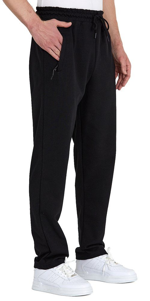 COMEOR Jogginghose Trainingshose Sporthose Herren Baumwollmischung (1-tlg) mit Reißverschluss