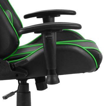 vidaXL Bürostuhl Gaming-Stuhl Drehbar Grün PVC