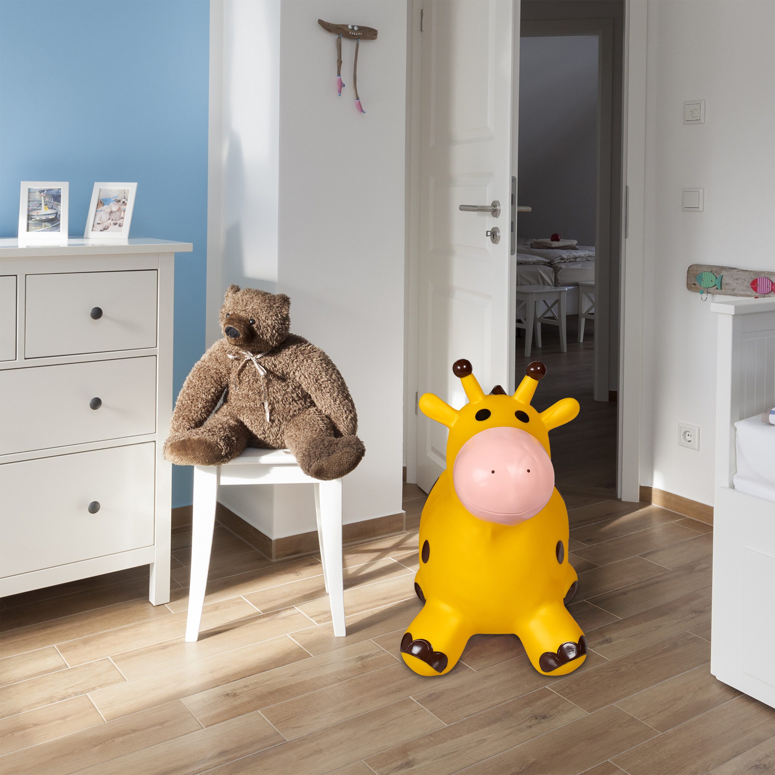 relaxdays Hüpftier Giraffe, (1-tlg)