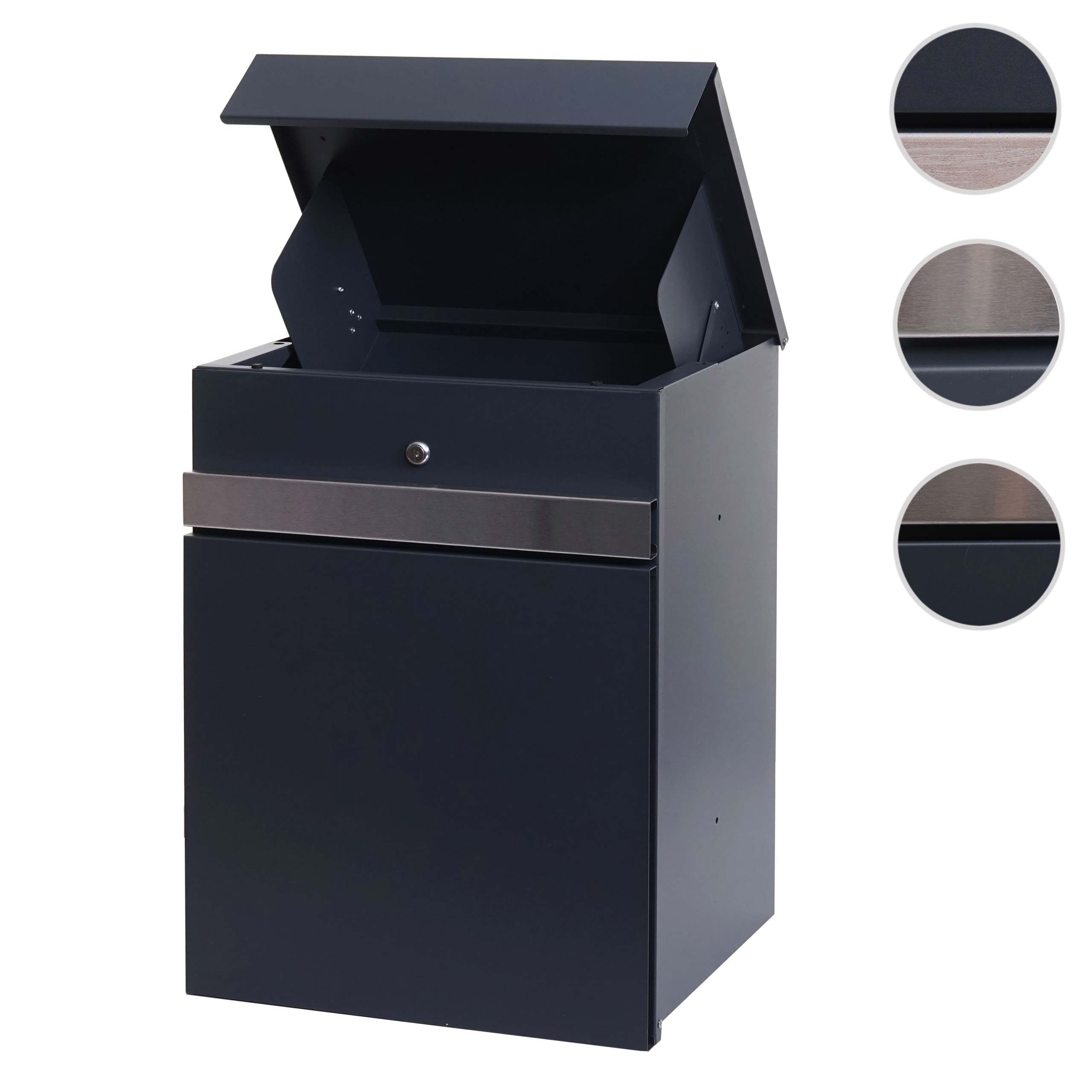 MCW Paketbox MCW-K41 (1-St), Großer Einwurf für Pakete, Wandmontage (optional Ständer verfügbar)