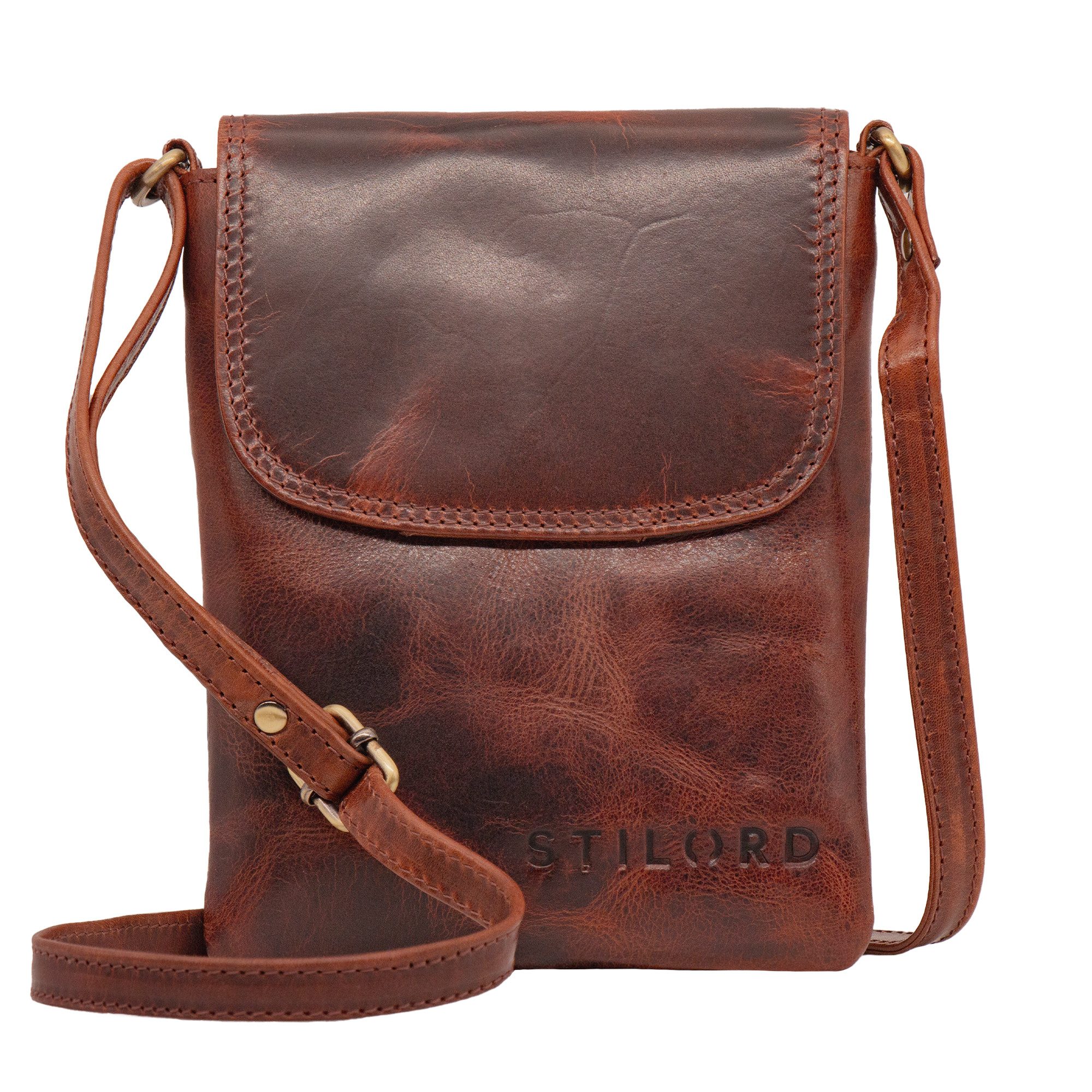 Handtasche "Ellis" Handytasche zum Umhängen Leder