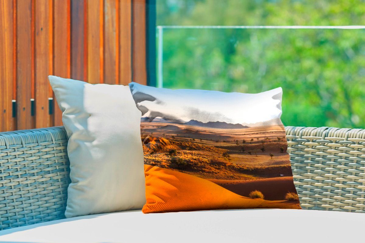 MuchoWow Dekokissen Sonnenaufgang in der Outdoor-Dekorationskissen, Kissenhülle Polyester, Dekokissenbezug, Namib-Wüste Namibia, von
