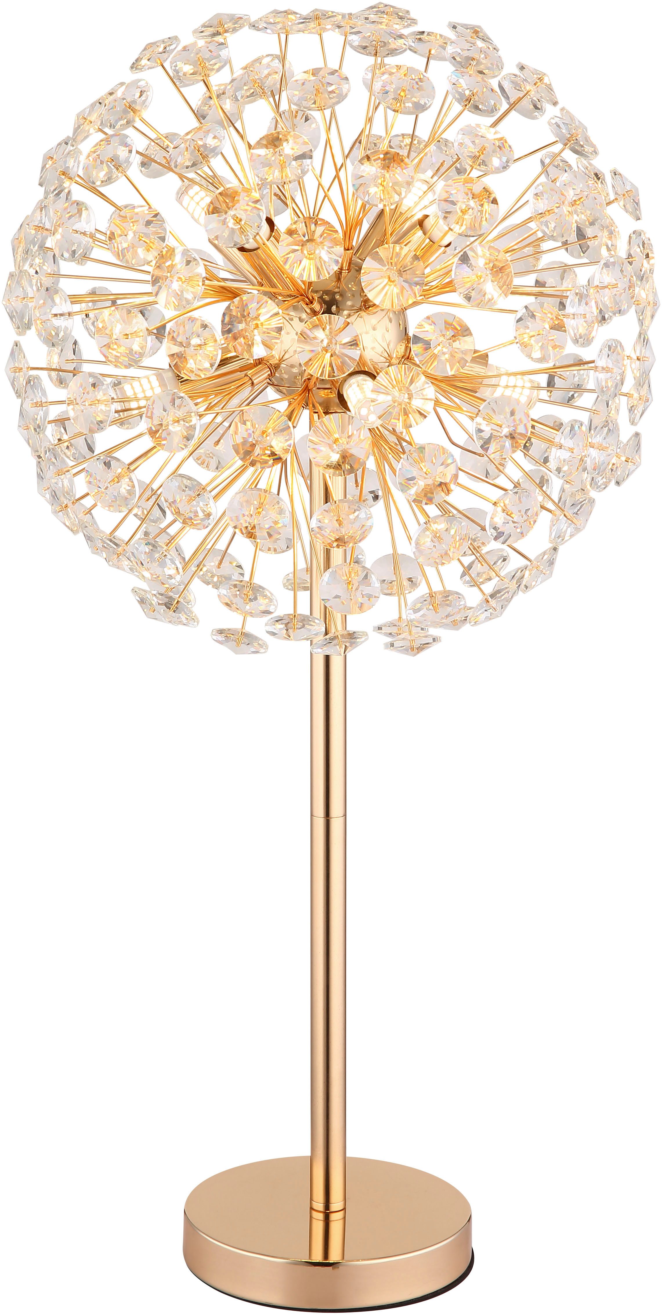 GLOBO LIGHTING Tischleuchte KATRINA, LED fest integriert, Warmweiß, Tischlampe Nachttischlampe Deko-Tischleuchte Schlafzimmer