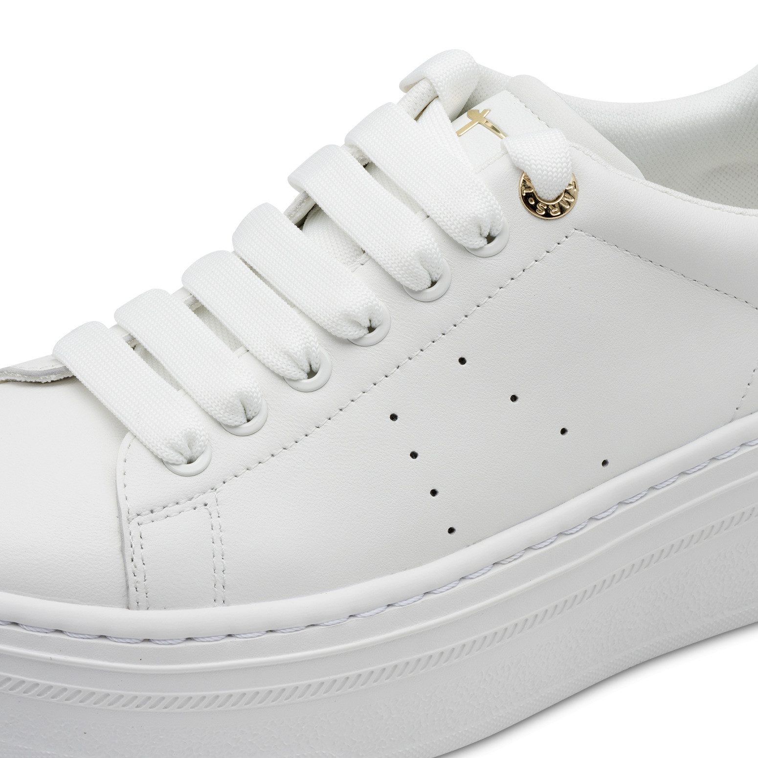 Tamaris Plateausneaker Schnürschuh, Halbschuh mit Schmucksteinen an der Ferse, Damensneaker