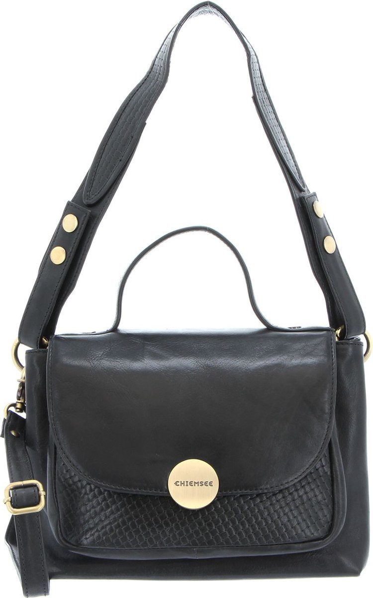 Chiemsee Umhängetasche Avondtas Brisbane Black, echt Leder