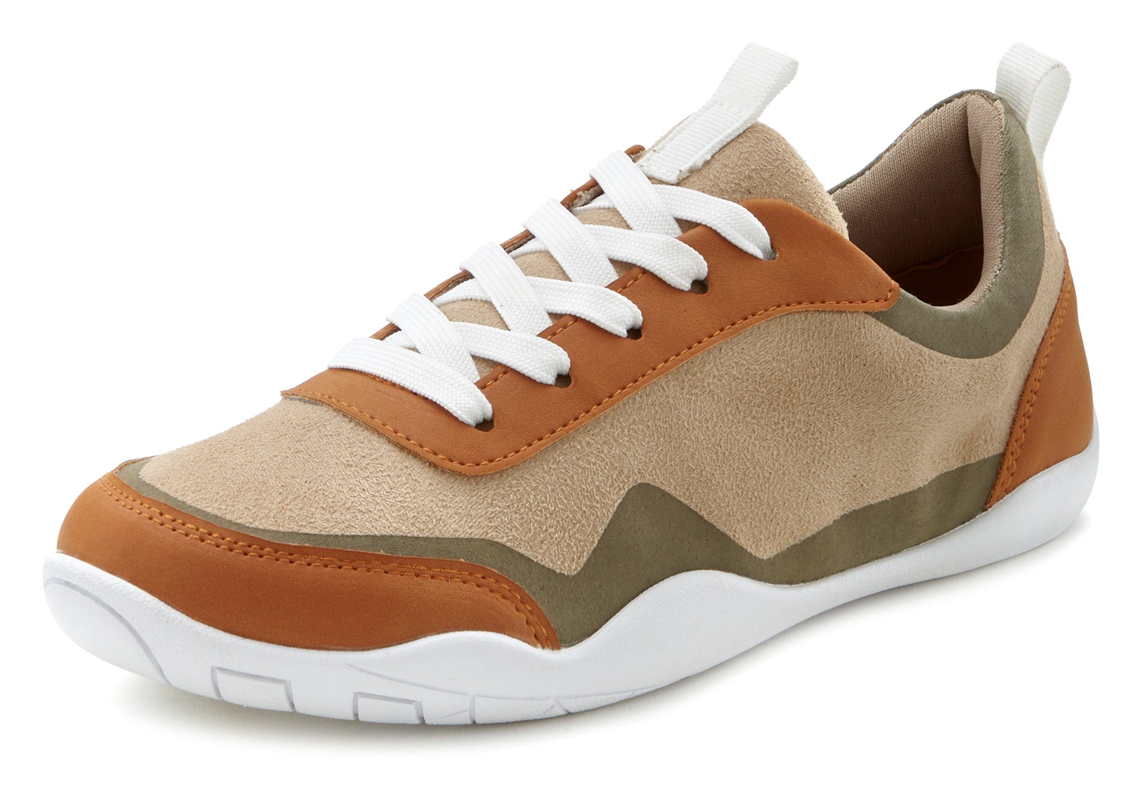 LASCANA Sneaker superleicht, ultraflache Sohle, Schürhalbschuh, Freizeitschuh VEGAN