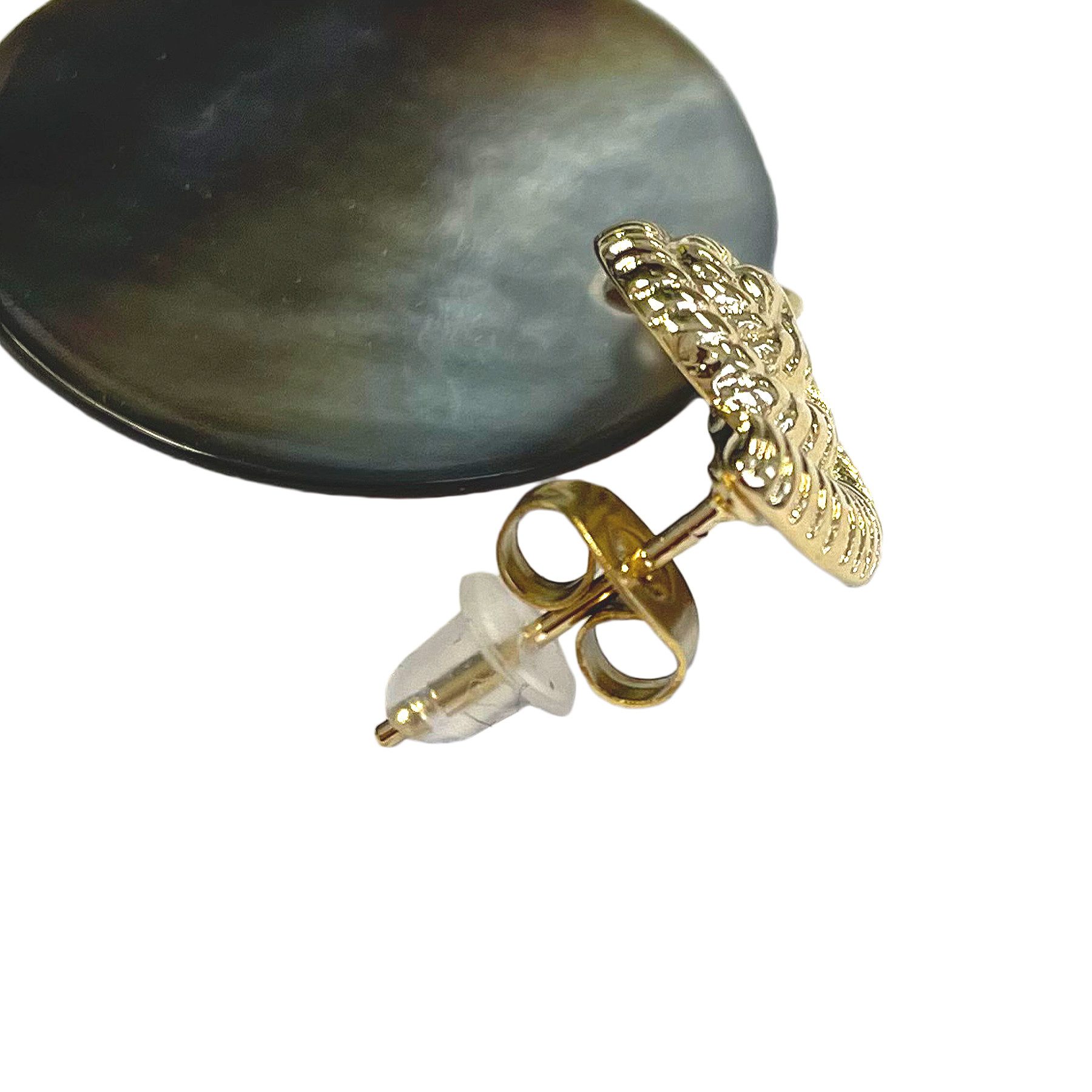 ANELY Paar Ohrhänger Glänzende Anhänger mit Seestern und Muschelstruktur (modisch, 2-tlg., Casualmode), 9057 in Gold