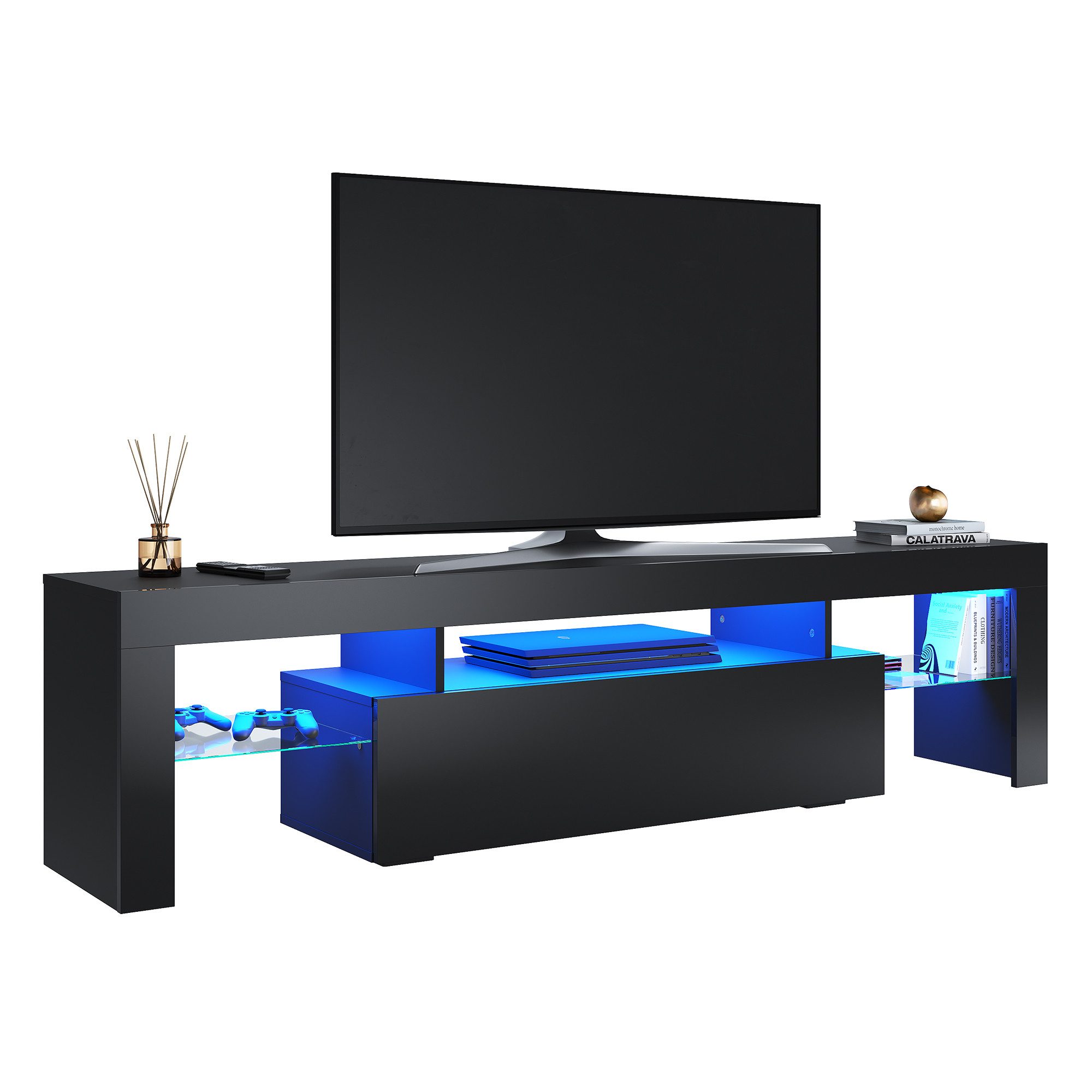 SONNI Lowboard Lowboard 180 cm TV-Schrank TV-Board, stehend, sideboards