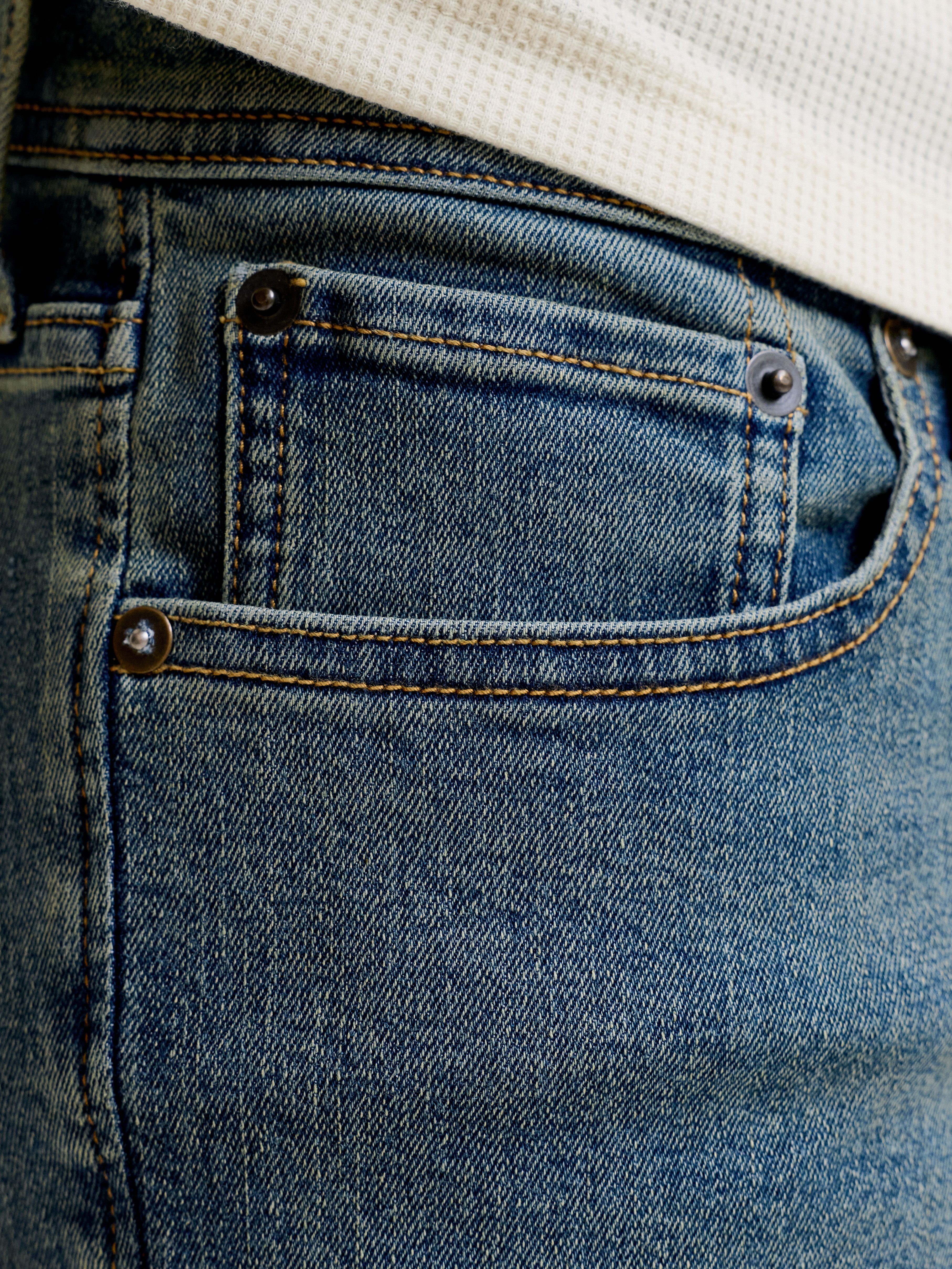Jack & Jones Slim-fit-Jeans JJIGLENN Jeans mit schmaler Beinform und Stretch für Komfort Baumwollmischung, slim fit