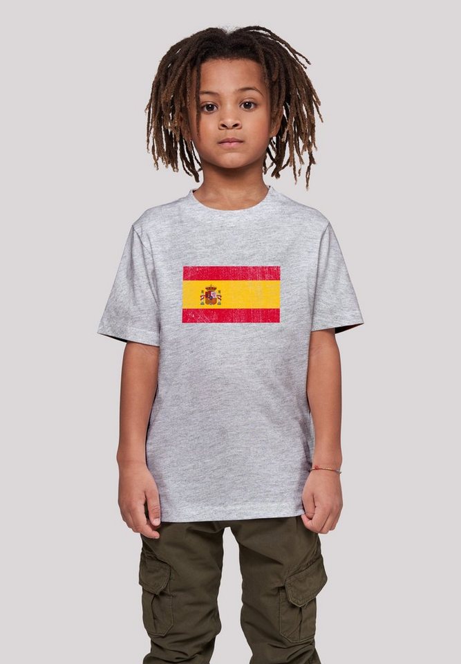 F4NT4STIC und Model Spain trägt T-Shirt Größe 145/152 Flagge 145 ist groß distressed Print, Spanien cm Das