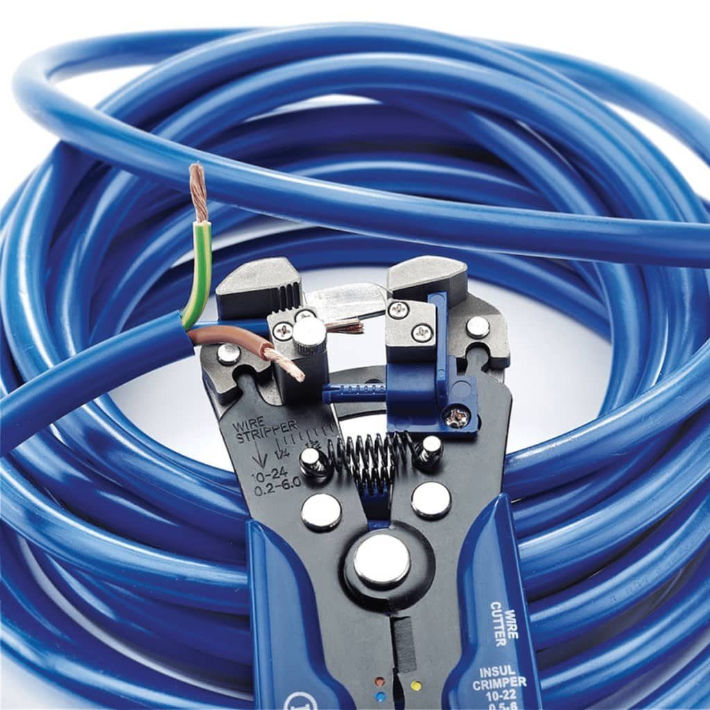 Abisolierzange/Crimpzange Blau Draper 2-in-1 Zündkerzenschlüssel Automatisch Tools 35385