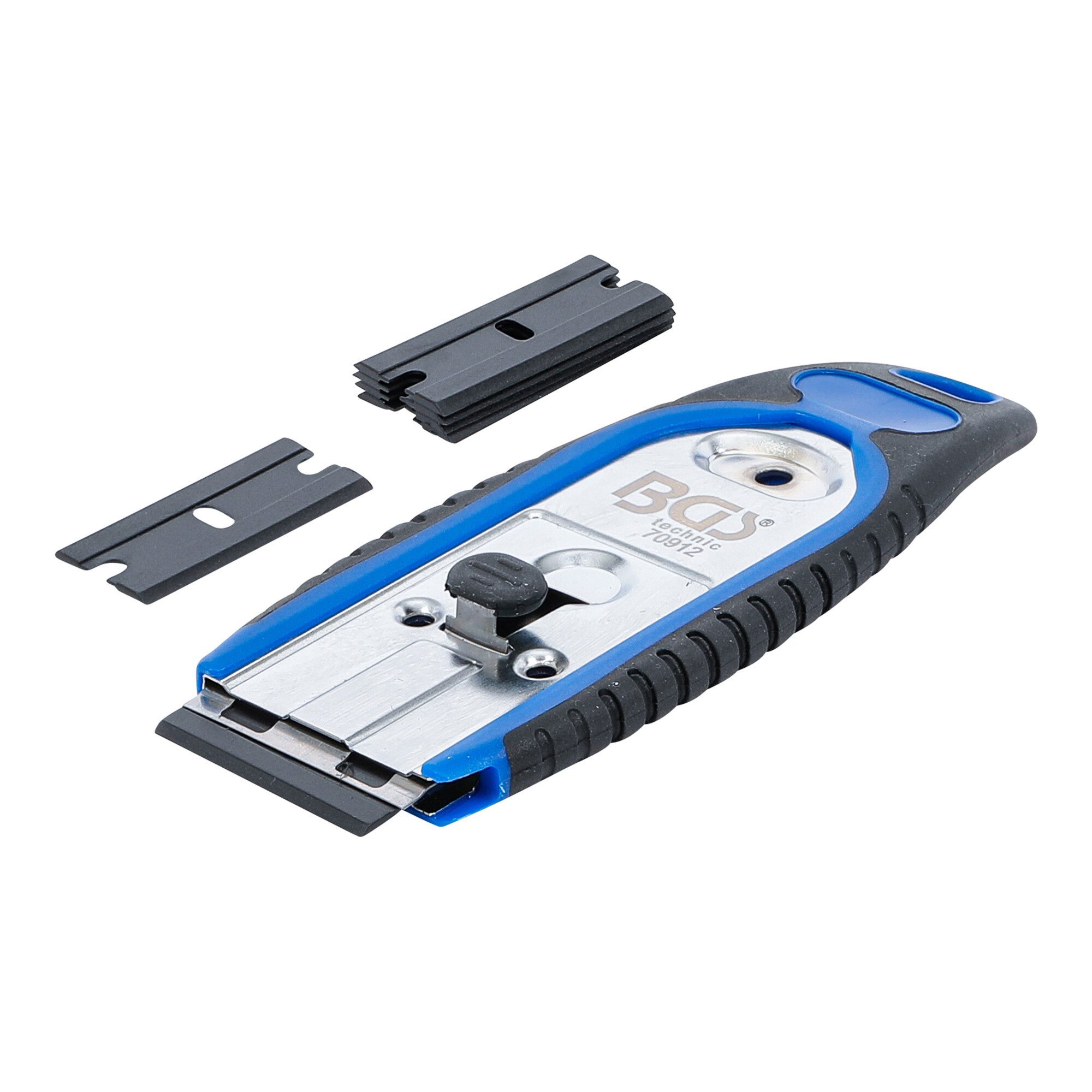 BGS technic Farbschaber BGS Plakettenschaber 70912, 40 mm, mit 6 Kunstoff-Schaberklingen