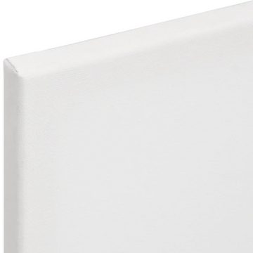 vidaXL Tafel Spannleinwände 12 Stk Weiß Stoff und Massivholz Kiefer Malen Rahmen