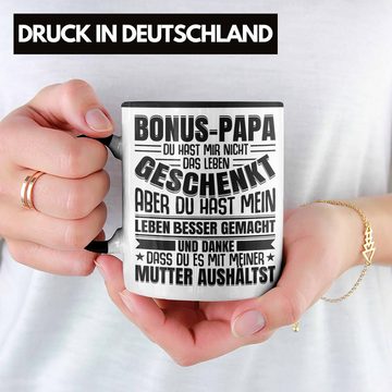 Trendation Tasse Trendation - Stiefvater Geschenk Tasse Vatertag Lustiger Spruch Bonus Geschenkidee Stiefpapa