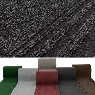Küchenläufer Teppich Flurläufer Läufer Textil PASSAT Gestreift Creme Robust Wassera, ANRO, Rechteckig, Höhe: 5 mm, Textil