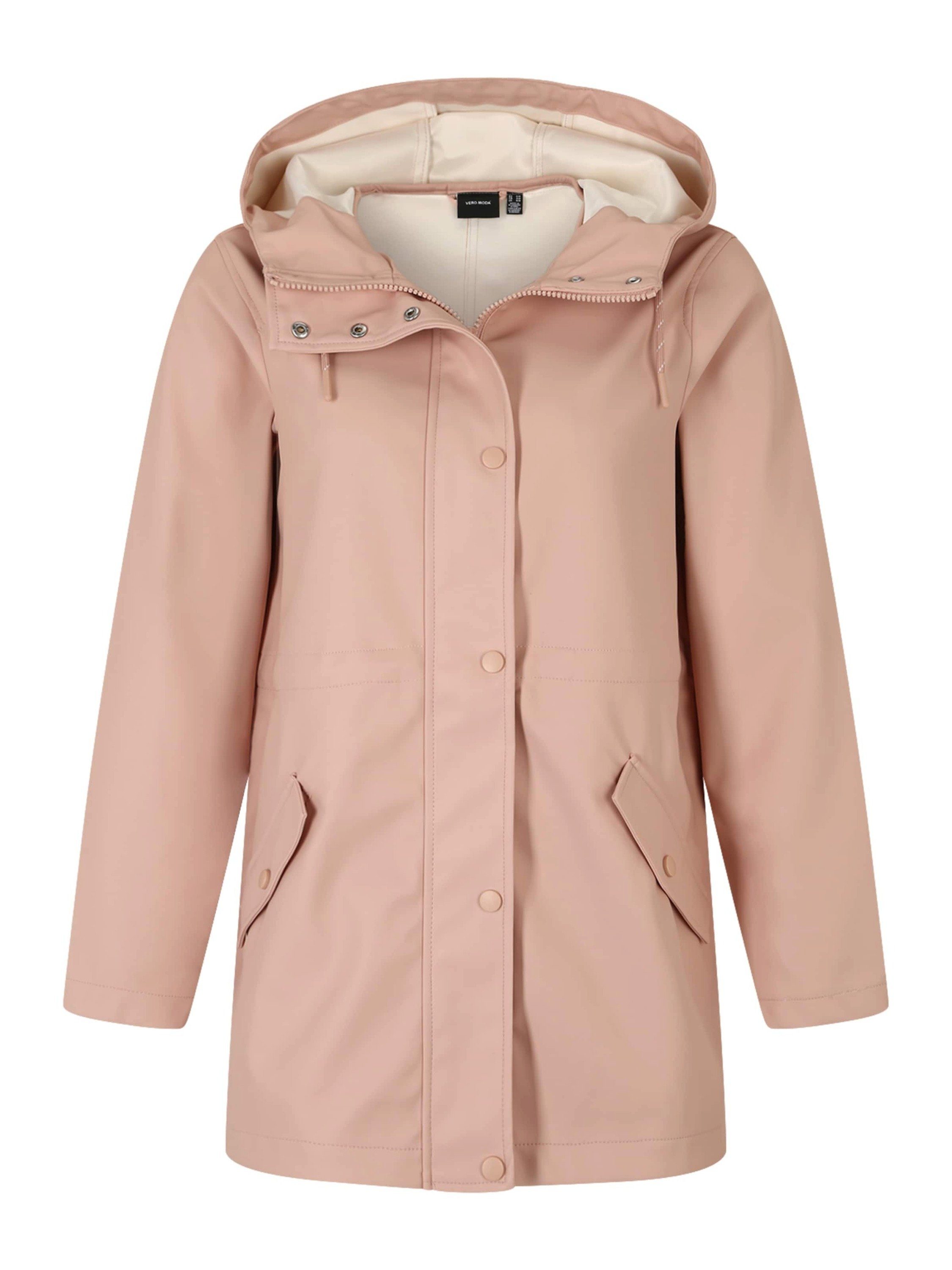 Vero Moda Petite Regenjacke Malou (1-St), Patten-/Klappentaschen