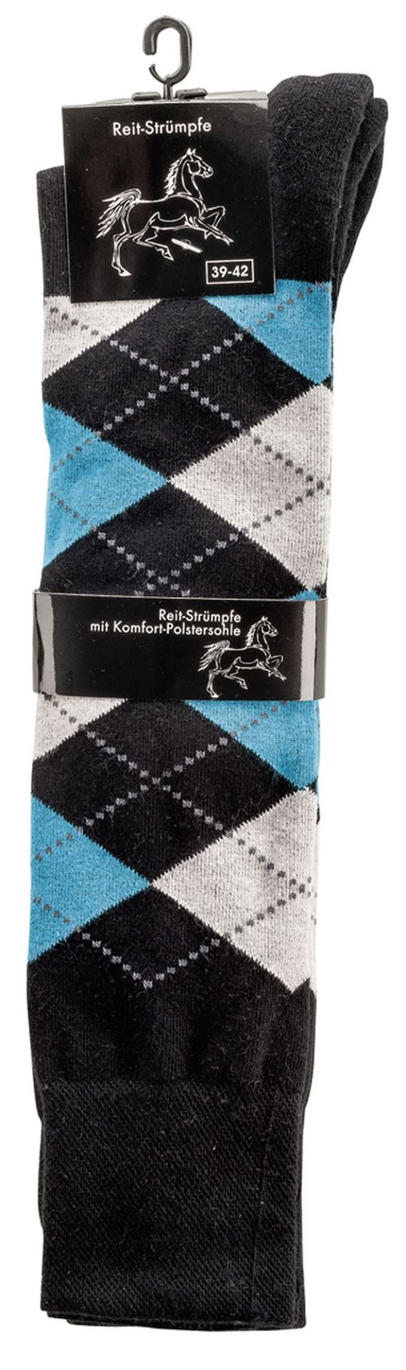 Wowerat Reitstrümpfe 2 Paar Reit-Kniestrümpfe, Polstersohle, Spezialkniestrümpfe für Reiter (2 Paar)