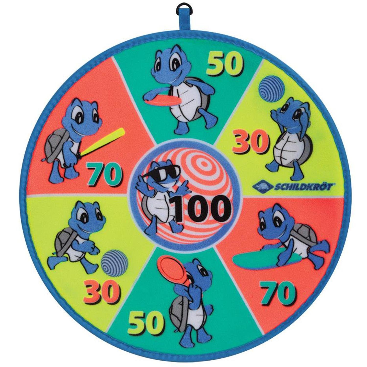 Schildkröt Spiel Soft Dart Set Klettdartscheibe mit 2 x 3 Bällen