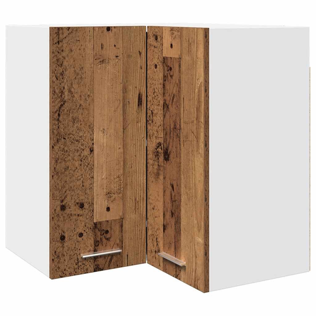 vidaXL Hängeschrank Eck-Hängeschrank Hängeschrank für die Küche in Altholz-Optik 57x57x60