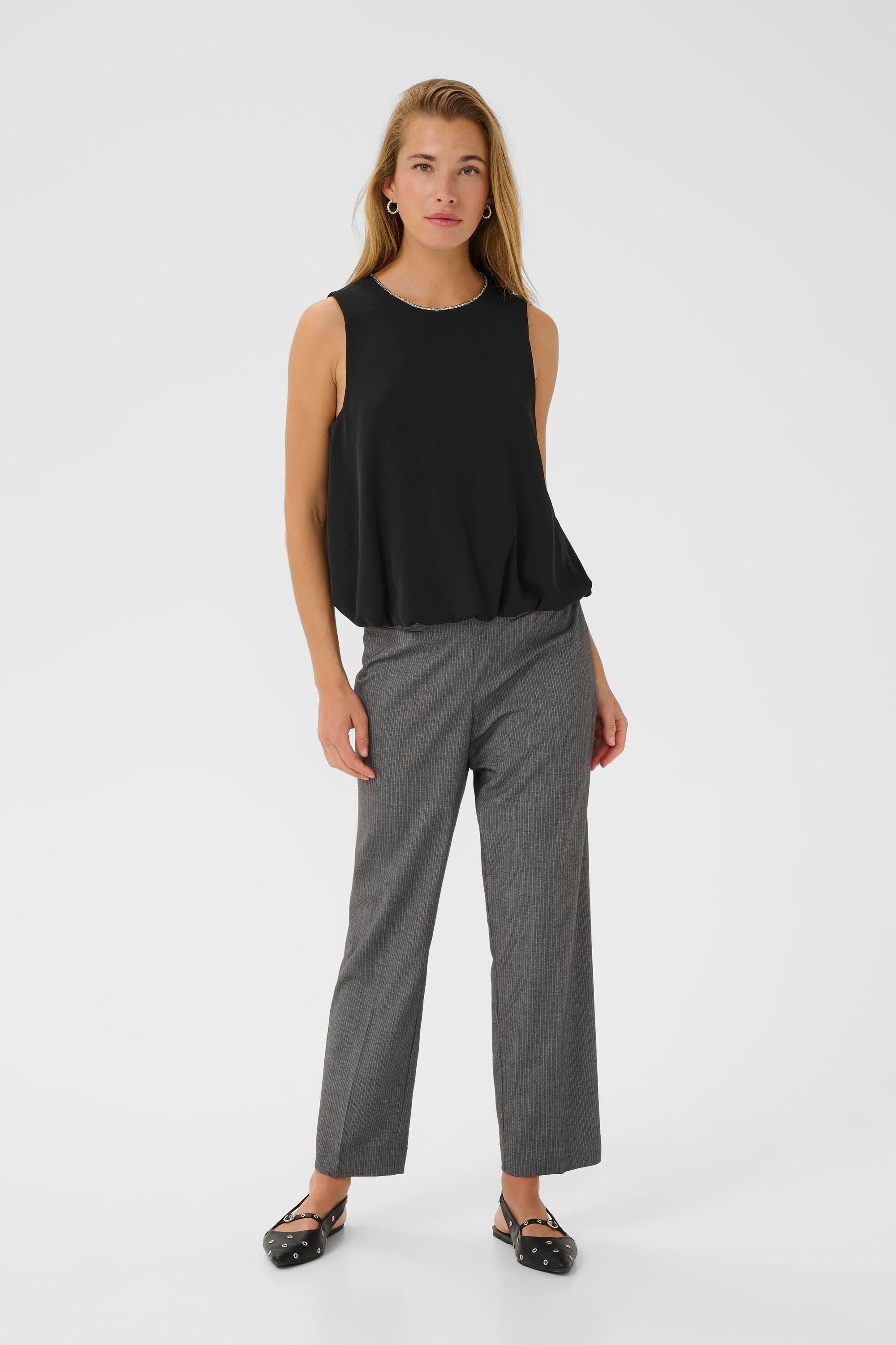 KAFFE Kurzarmbluse Kurzarm-Bluse KAolga