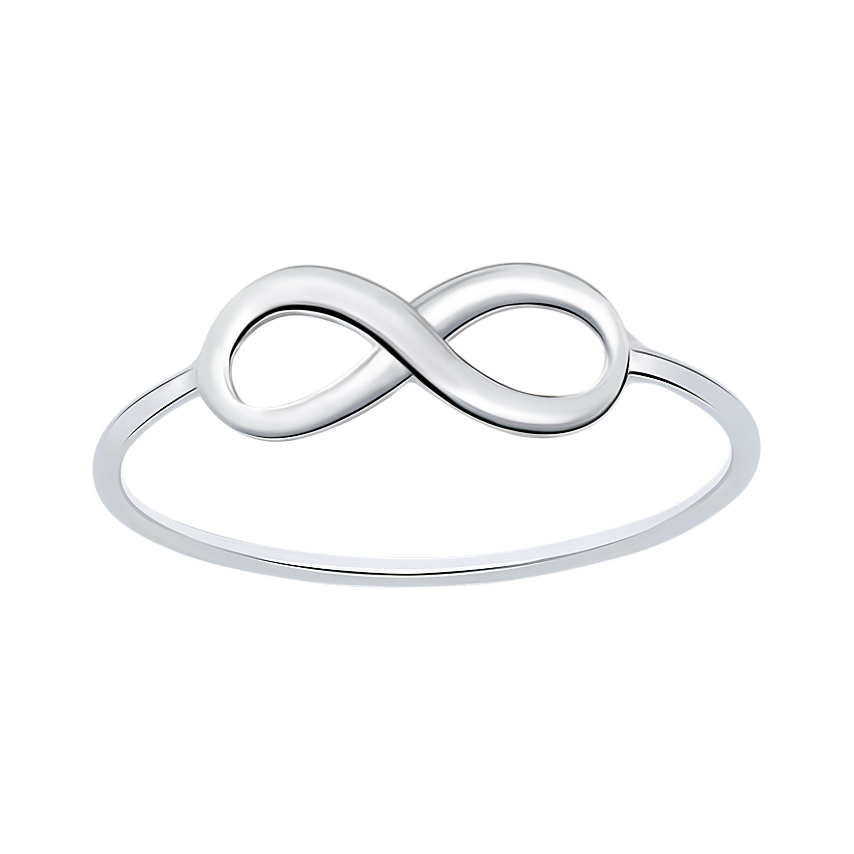 BUNGSA Fingerring »Ring Infinity extra schmal aus 925 Silber Damen« (Ring,  1-tlg., inkl. Schmuckbeutel aus Organza), Damen Herren online kaufen | OTTO