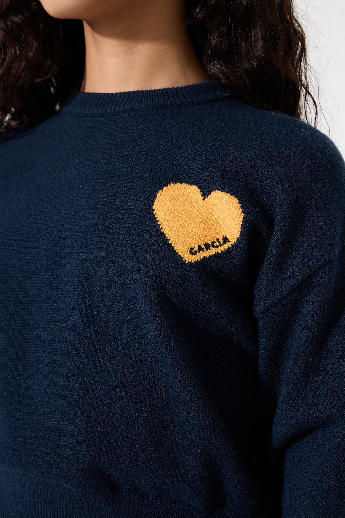 Garcia Strickpullover Weiche Qualität und lockerer Schnitt