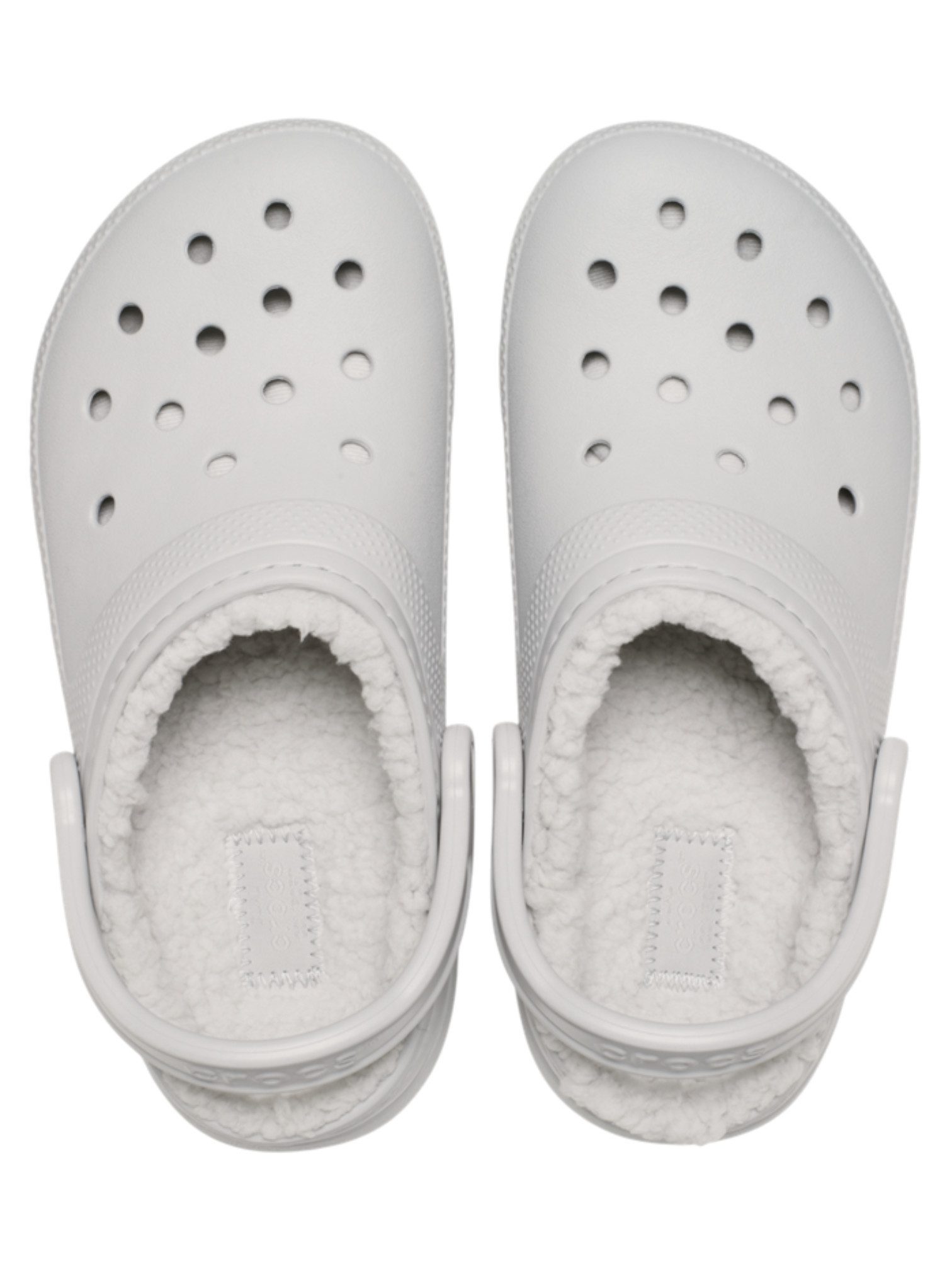 Crocs Sandale Classic Lined Clog (mit Innenfutter) beige/weiss - 1 Paar Badeschuh
