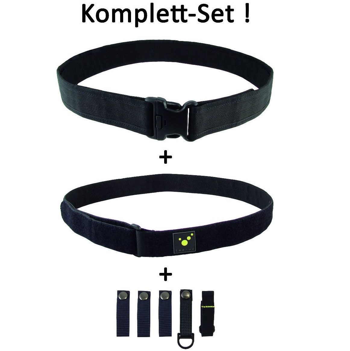 tee-uu Koppelgürtel Tee-uu BLACK Koppel Größe M 85 - 105cm (Komplettset, 1- günstig online kaufen