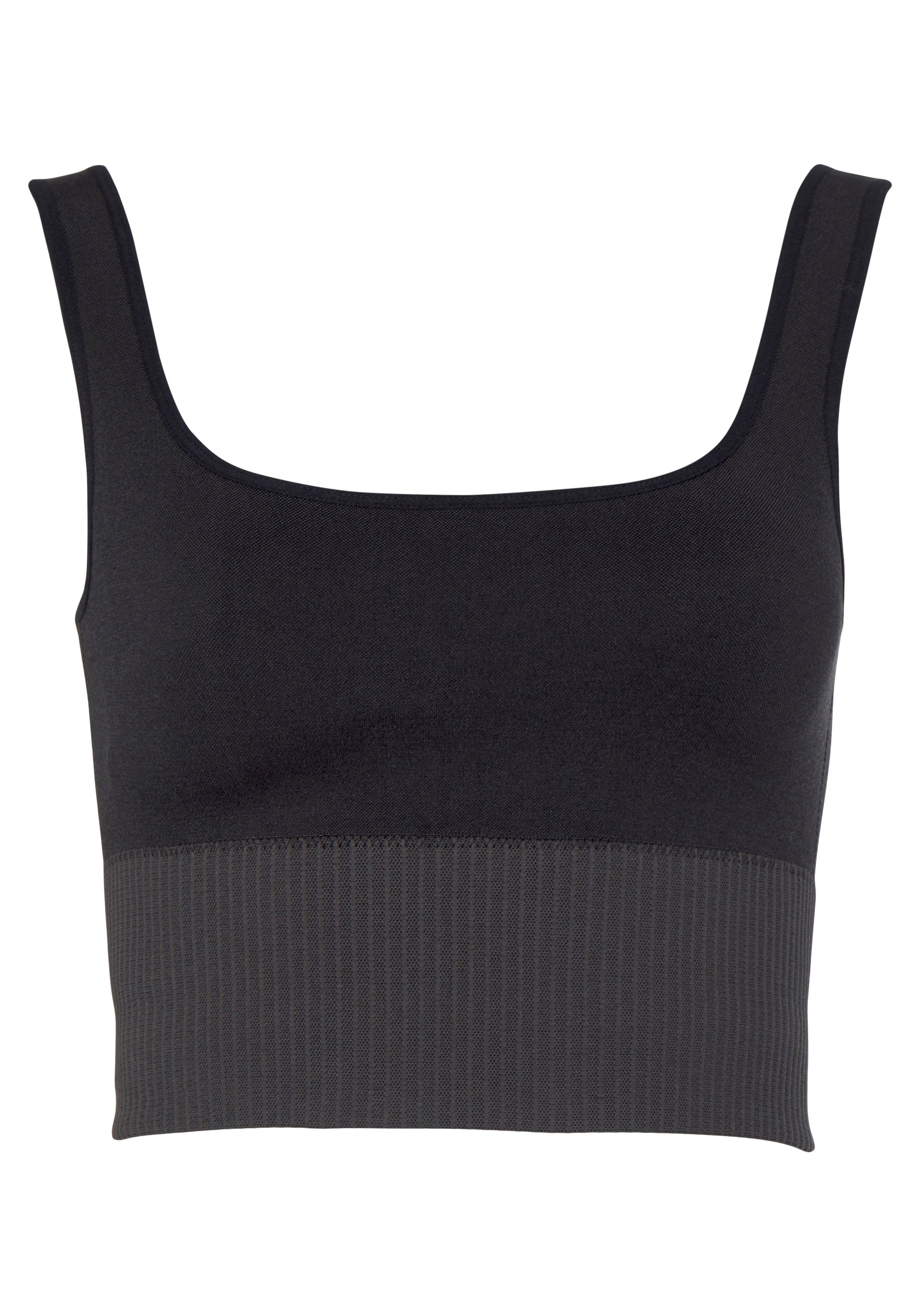 Seamless mit Rippbund Funktionsshirt breitem Lico