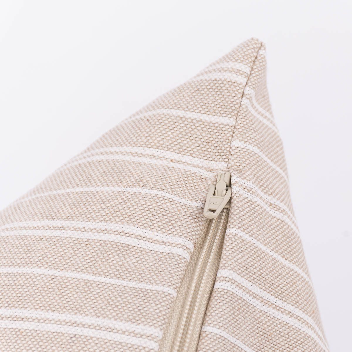 SCHÖNER LEBEN. Dekokissen Kissenhülle Basic Stripe Streifen natur 30x50cm, made in Germany,handmade,pflegeleicht – Bild 5 von 5