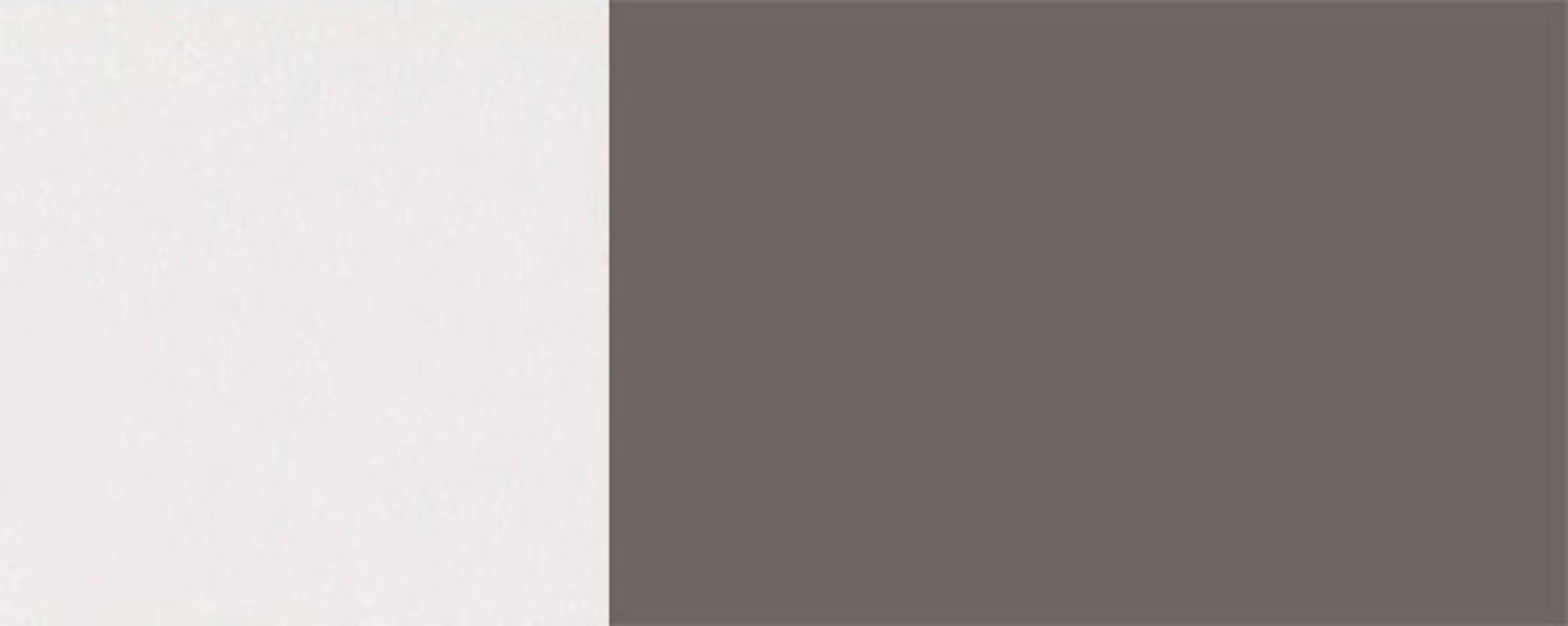 Feldmann-Wohnen Unterschrank Napoli (Napoli) 50cm (Teilauszug) 3 & Hochglanz Korpusfarbe Front- grifflos wählbar Schubladen RAL qurazgrau 7039
